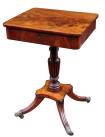 348. Fine Flame Mahogany English Regency Occasional Table Circa 1815